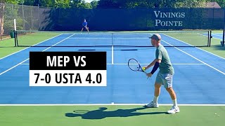 The Most Exhausting Player vs 7-0 USTA 4.0