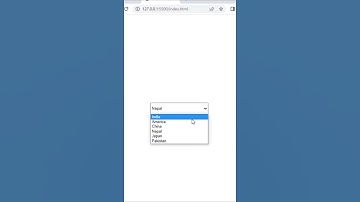 Select Tag | Select Drop Down Menu Design Using HTML CSS #shorts