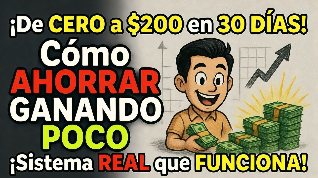 ¡De CERO a $200 en 30 DÍAS! Cómo AHORRAR GANANDO POCO ¡Sistema REAL que ...