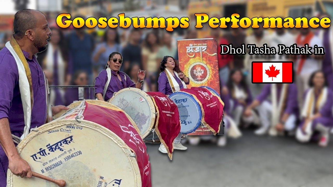 Goosebumps! 🔥 Dhol Tasha Pathak Performance | Toronto Diversity Festival 2025 🇨🇦