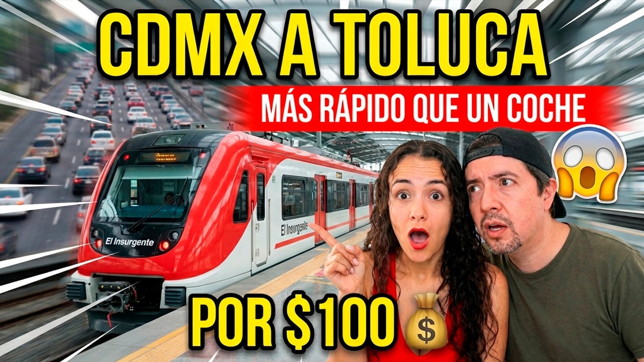 ¡Más RÁPIDO que un coche! De CDMX a Toluca por $100 pesos 🤯| Recorrido COMPLETO