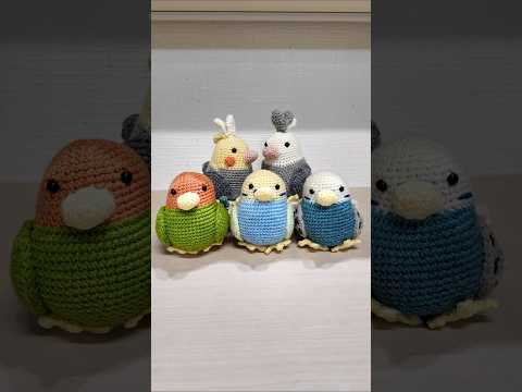 ママ飼主が作るインコのあみぐるみ #shorts #イタグレ #ミニピン