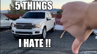 5 Things I Hate About My Ford F150 Limited !