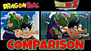 Goku's Meteor Combination Scene - DBZ Kakarot DLC 5 \& OG Dragon Ball Anime - Side by Side Comparison