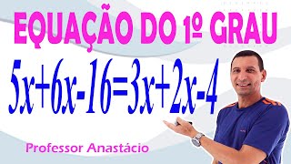 How to solve the first-degree equation 5x 6x - 16 = 3x 2x - 4? Basic math #basic_maths How to solve the first-degree equation 5x 6x - 16 = 3x 2x - 4? Basic math #basic_maths