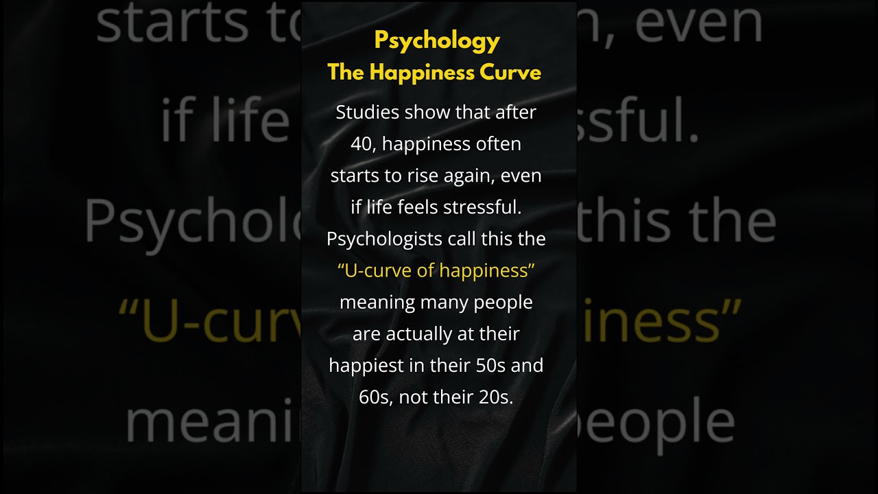 Why People Over 40 Often Get Happier (Psychology Explains the U-Curve)