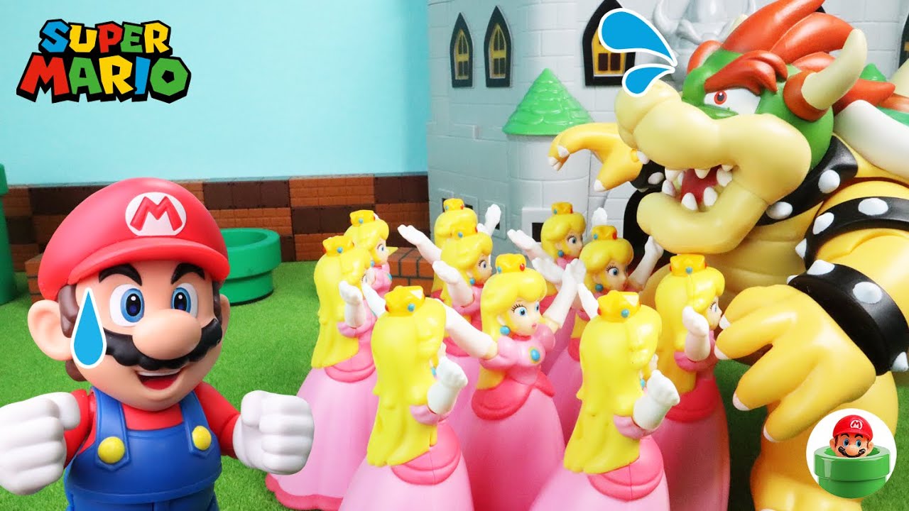 マリオのおもちゃ ピーチ姫がクッパを攻略!?捕まったマリオを助け出せ!Super Mario Toys YouTube マリオのおもちゃ ピーチ姫がクッパを攻略!?捕まったマリオを助け出せ!Super Mario Toys YouTube