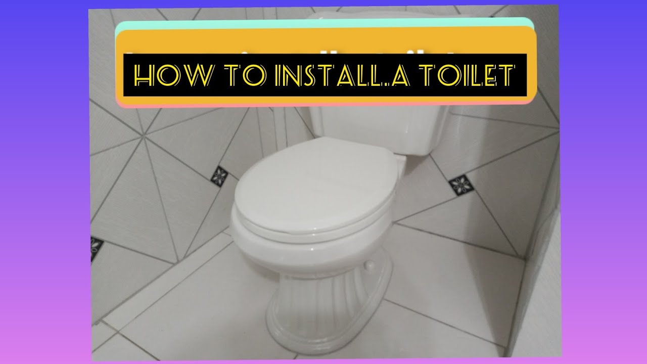 How to install a toilet YouTube