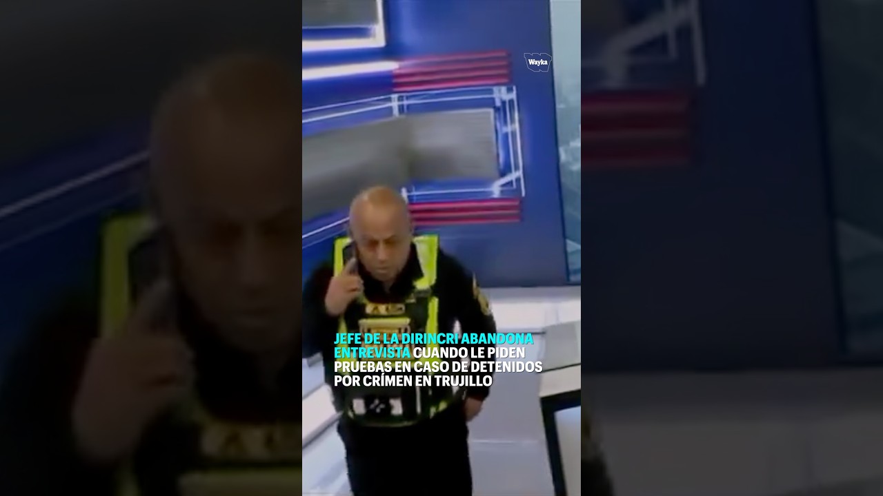 Jefe de Dirincri abandona entrevista sobre detenidos en Trujillo