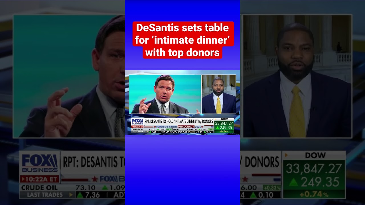 Ron DeSantis to hold ‘intimate dinner’ with top donors amid 2024 speculation #shorts
