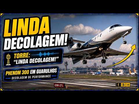 Decolagem registrada pela Golf Oscar Romeo® Aviação em vídeo no YouTube