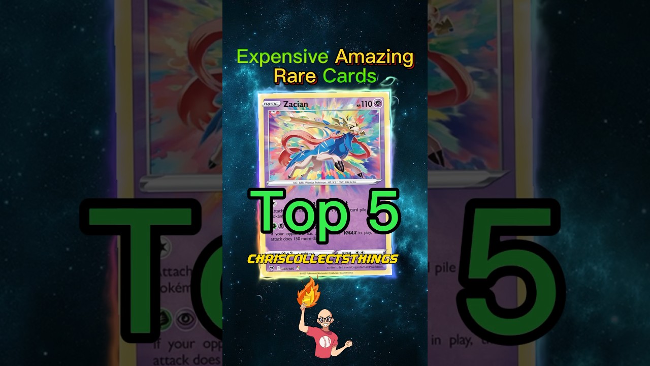 Top 5 EXPENSIVE Amazing Rare Pokémon cards 👀 