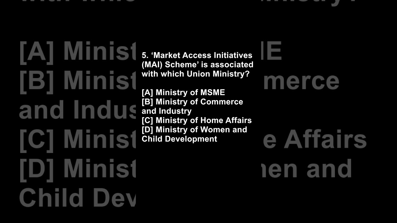 Market Access Initiatives (MAI) Scheme | 