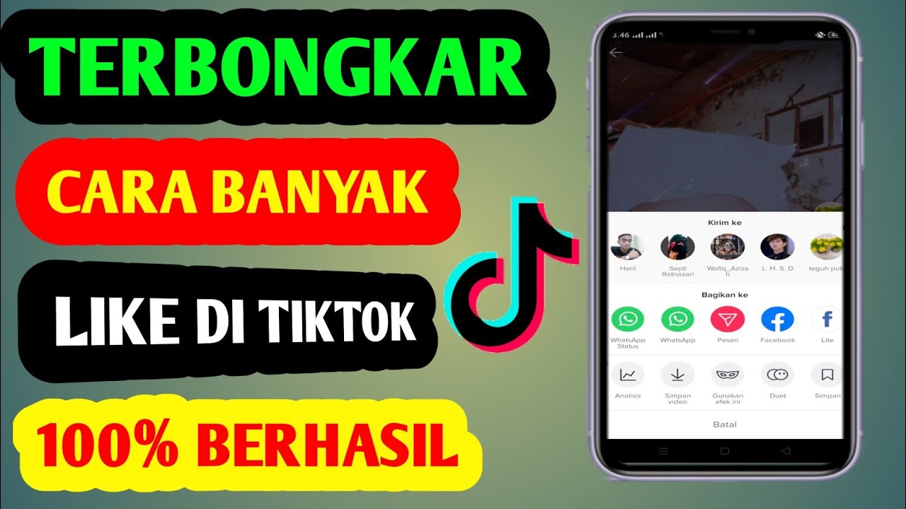 Terbongkar, Cara Banyak Like Di Tik Tok, Cara Menambah Like Tiktok Gratis, Part #2 - Youtube