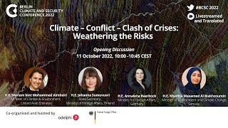 Climate – Conflict – Clash of Crises: Weathering the Risks | BCSC 2022 (French)