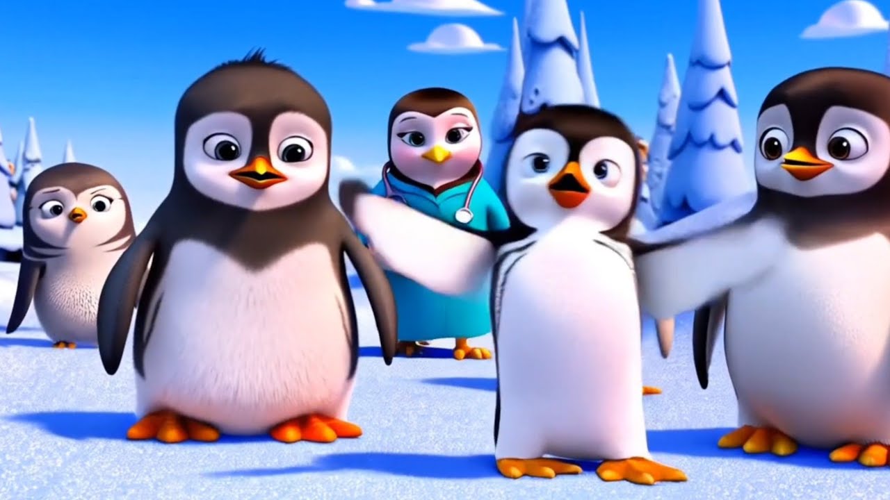 Five Little Penguins – Fun & Cute Penguin Song for Kids! - YouTube