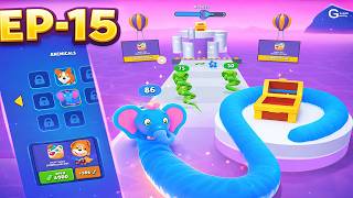 Snake Run Race 3D | Epic Serpent Parkour & Obstacle Challenge (EP - 15) screenshot 3
