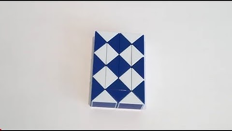 How to make a rectangle on snake cube