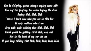 Ke$ha - Blah Blah Blah Karaoke / Instrumental with lyrics on screen