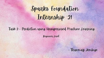 Data Science and Business Analytics Task 2 | The Sparks Foundation Internship 