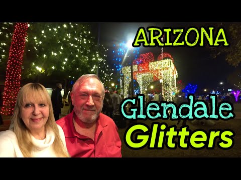 Видео: Рождественский фестиваль Glendale Glitters в Аризоне