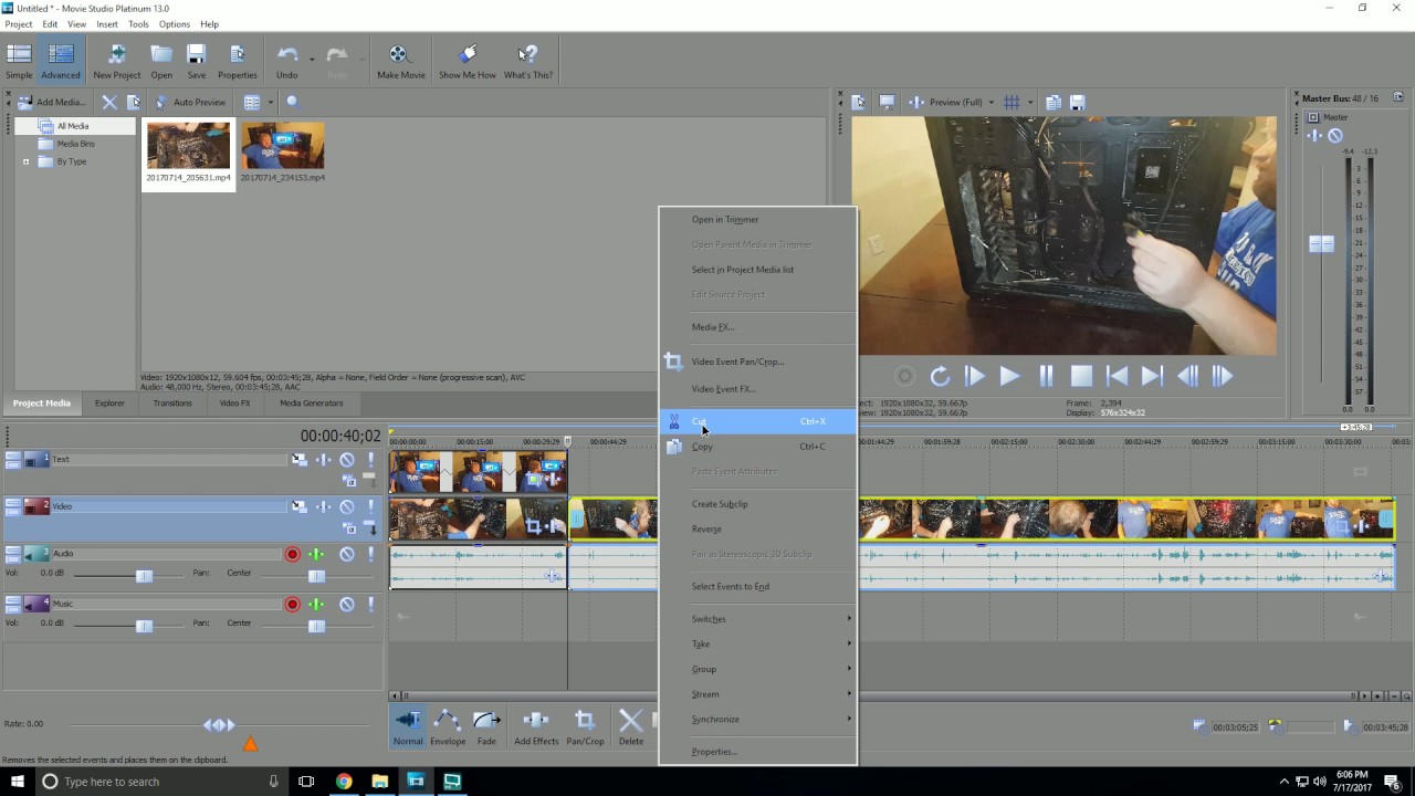 Learn the basics of Sony Movie Studio 13 Platinum!!
