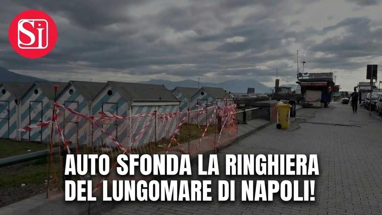 Auto Sfonda la Ringhiera del Lungomare di Napoli! Momenti di Paura a Mergellina