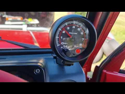 Universal 3.75 Inch 12V White LED Backlit Tachometer Gauge With Red Shift Light For Auto Gasoline Car 0 8000 Rpm I1670658169