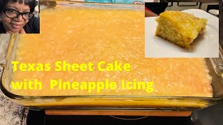 How To Make A Delicious Texas Sheet Cake with Old Fashioned Pineapple Icing