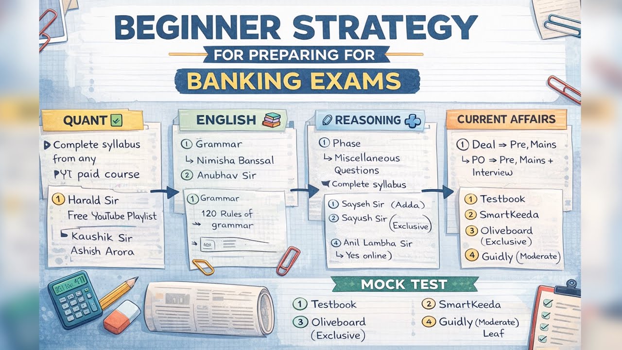 Banking Exam Preparation for Beginners | Complete Roadmap ✅ 2026 | Complete strategy for bank exams