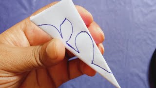 Easy & Simple Paper Snowflake tutorial||how to make snowflake decorations