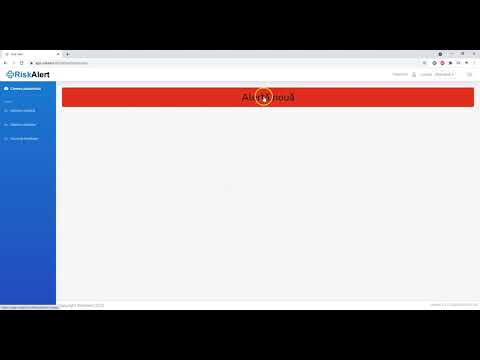 Cum sa creezi o alerta in aplicatia RiskAlert - YouTube