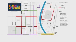 Road closures for CMA Fest 2023 in Nashville