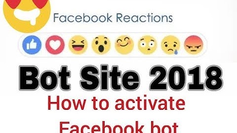 how to activate facebook reaction bot 2018 || Techno Hira