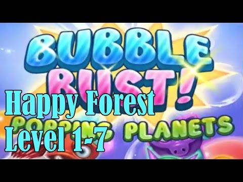 Bubble Bust! - Bubble Shooter Free / Happy Forest Level 1-7 / Gameplay Walkthrough iOS/Android