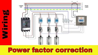 How to wire power factor correction panel.