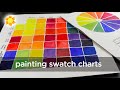 Watercolor Swatch Charts - Daniel Smith Essentials 6pack