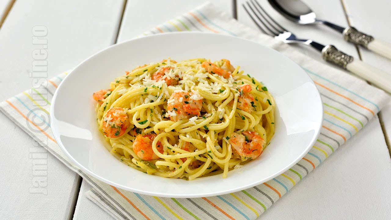 Paste cu creveti | Shrimp Pasta (CC Eng Sub) | JamilaCuisine