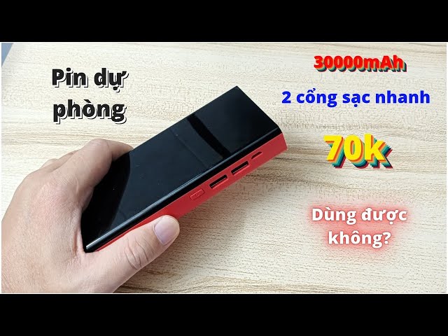 PIN SẠC DỰ PHÒNG 30000mAh GIÁ 70K SẠC ĐƯỢC BAO NHIÊU CÁI ĐIỆN THOẠI | TTREVIEW