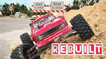 Outcast/Kraton 8s Center Diff exposed and BASH🔥 (Detailed) #rc #rccars