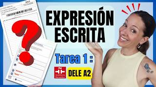 ✏️DELE A2✏️ WRITTEN Exam Example | TASK 1 | WHITEBOARD | 📝