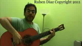Picado examples 1 on Tanguillo Perroche by Paco de Lucia / flamencoguitarlessons.eu  Ruben Diaz