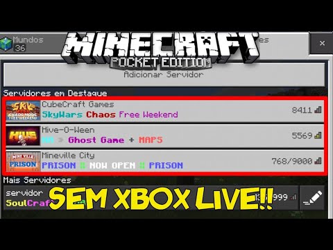 COMO JOGAR EM SERVIDORES SEM XBOX LIVE COM O MCPE PIRATA - MINECRAFT PE  1.14.0.2/1.13.0 