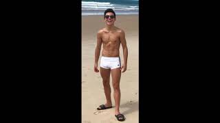Melhores Fotos Sunga Branca De Thomaz Costa Gostoso