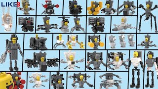 ALL SKIBIDI TOILETS LEGO : TOILET ARMY (Episodes 64-69)