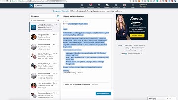 250 Creating a LinkedIn Sponsored InMail Campaign
