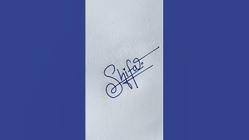 Shifa💗 name signature|#signwriting #diy #calligraphy #signature #youtubeshorts #shorts #trending