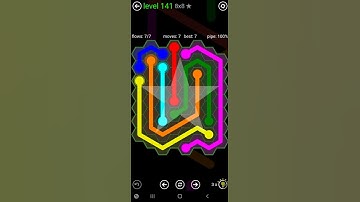 How To Solve Flow Free Hexes 8x8 Mania Level 141 Board Walk Through Solution Walkthrough