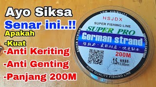 Senar Pancing Anti Keriting Dan Anti Genting - Review Senar Pancing German Strand BERKLY