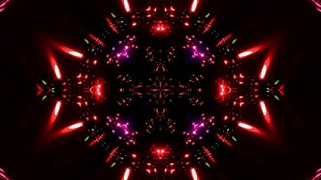 Vibrant Abstract Neon Kaleidoscope Background Visuals